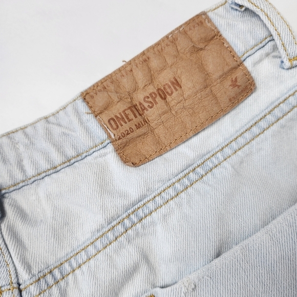 One Teaspoon Brando Size 31 Mini Jean Skirt - Picture 4 of 11